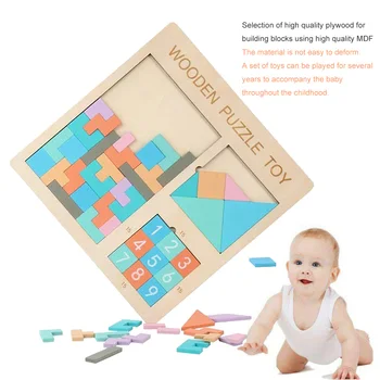 

Tangram Wooden Puzzle Learning Educational Toys for Children Kids Preschool Baby Toys Games Intelligence Toy