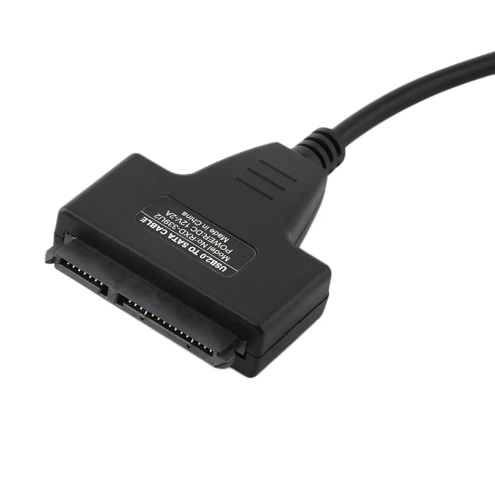 Портативный размер двойной USB в SATA линии USB2.0 данных и кабель питания адаптер