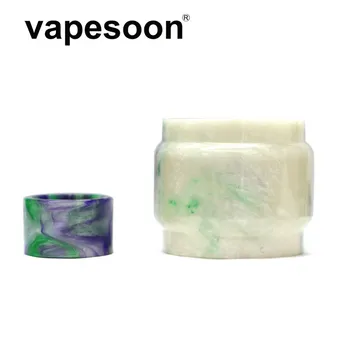 

New arrival Corba coloful Resin glass tube & Drip Tip For SMOK TFV8 Baby V2 Tank 5ml V8 Baby Atomizer 5 colors