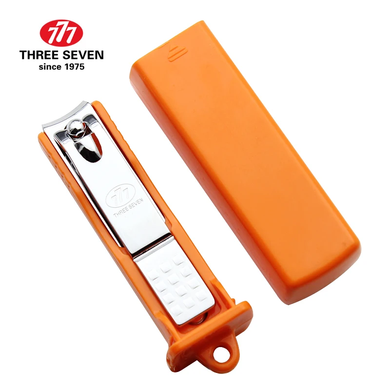 THREE SEVEN/777 Portable Nail Clippers Manicure Scissors Fingernail Cutters Pedicure Nail Tools Trimmers with Box M-Size