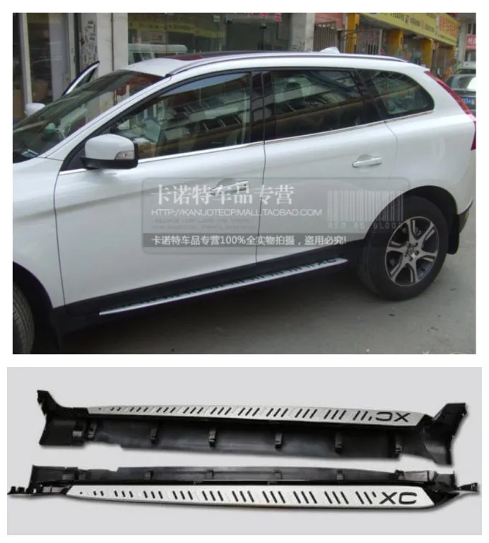 

High quality Car Aluminum alloy Running Boards Side Step Bar Pedals Fits For Volvo XC60 2009.2010.2011.2012.2013