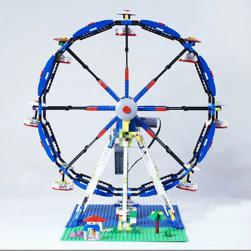15033 колесо обозрения строительные блоки с электрическим мотором функция питания кирпич совместимый 4957 пластиковые монтажные блоки Детская игрушка
