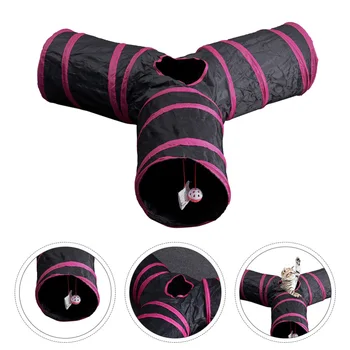 

1pc Cat Pet Tunnel Toy Interactive Foldable Pet Tube Toy Cat Plaything for Garden Park