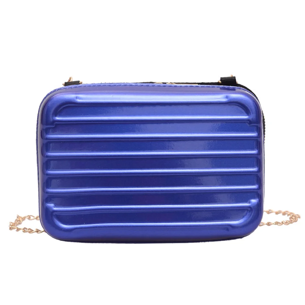 Женская сумка для багажа мягкая квадратная сумка на плечо на молнии квадратная сумка HSJ88 - Цвет: Синий