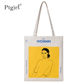 

Women Canvas Shoulder Bag Henri Matisse Painting Ptgirl Ladies Shopping Bag Feminina Simple Eco Pure Cotton Cloth Handbag Tote