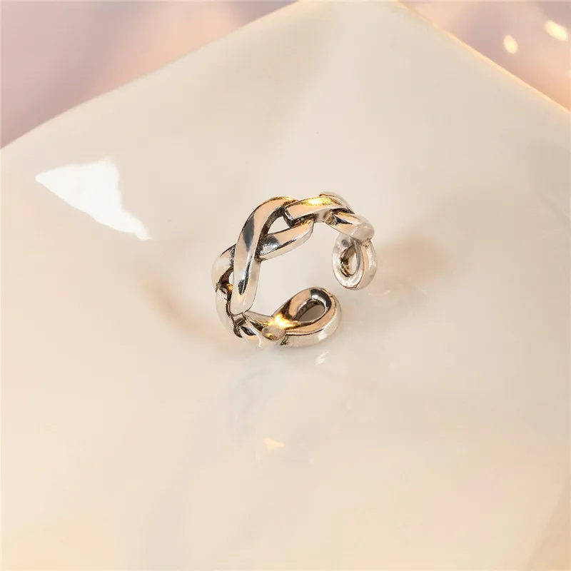 Fashion Silver Plated Rings For Women Jewelry Charm Twist Girls Lady Finger Accessories Princess Ring Bijou | Украшения и