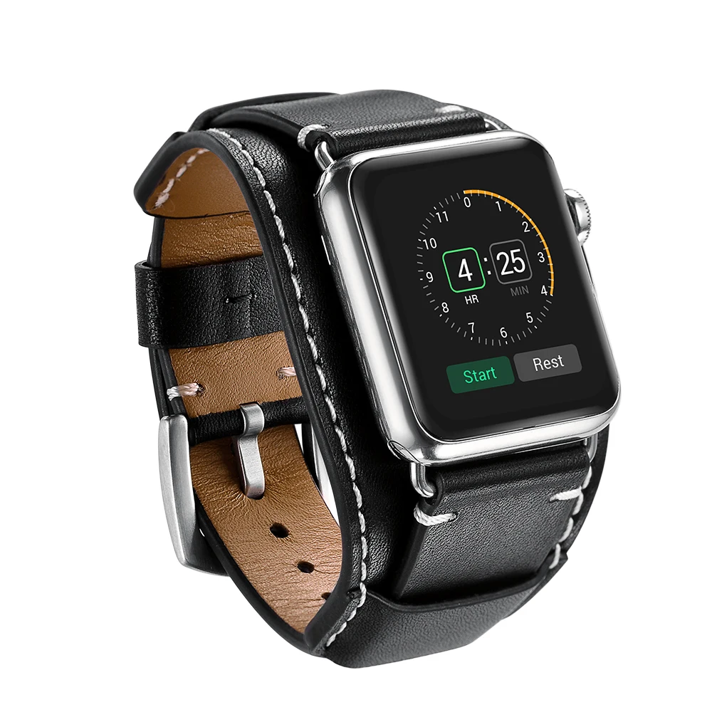Аксессуары для наручных часов ремешок для наручных часов apple Watch 1/2/3/4/5 ремешок для наручных часов crazy horse кожаный браслет часы свинцового слоя из натуральной коровьей кожи