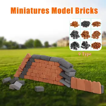 

20-70pcs 1:16 DIY Building Miniature Model Brick Mini Toy Wall Brick Kids Simulation Brick Toy