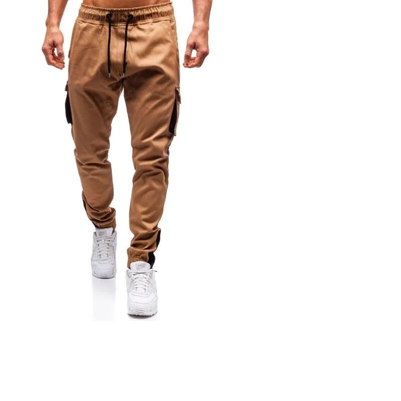 Men casual camouflage woven multi-pocket cargo pants sport pants - Цвет: 3