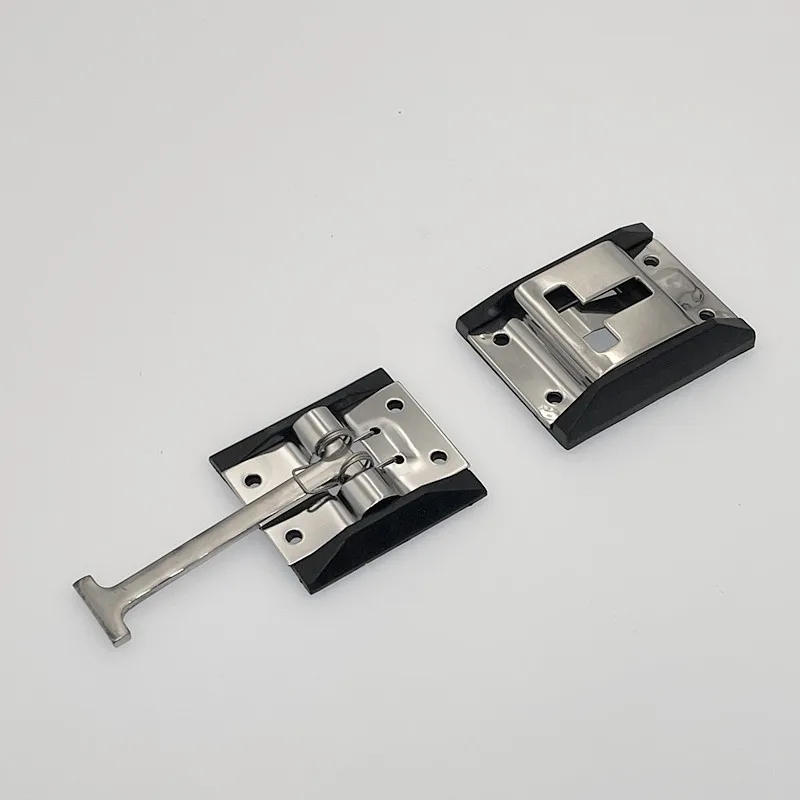 CVP RV Trailer Door holders Stainless Steel T-style Catch Entry Catches For Motorhome Camper Accessories Caravan Components