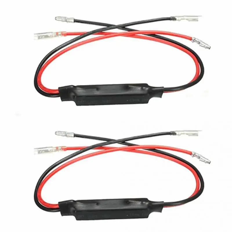 

2pcs Universal Motorcycle LED Turn Signal Indicator Load Resistor Decoder Solve Blinker Error For Yamaha, Honda, Suzuki,