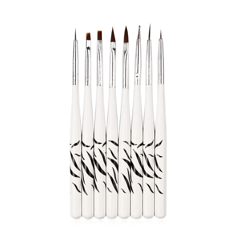 Маникюрная щетка набор Зебра маленький направляющий шток 8 монтируется флуоресцентный маркер Маникюр флуоресцентный маркер бриллиант ручка diao hua bi