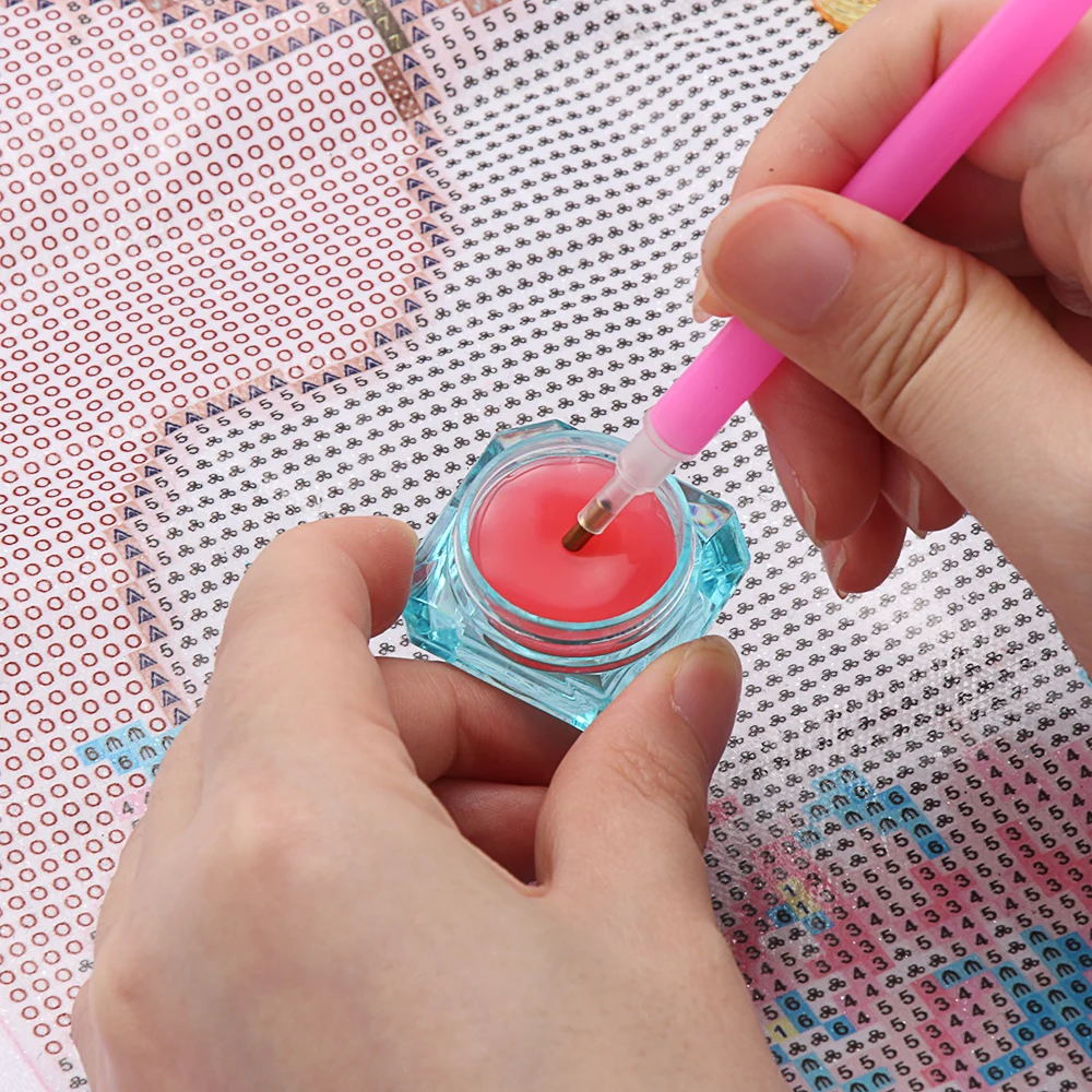 Painting Glue Clay Organizer for Diamond Painting Pens Embroidery Accessories ANCIRS 9 Pack Diamond Painting Wax Storage Case with Glue Clay
