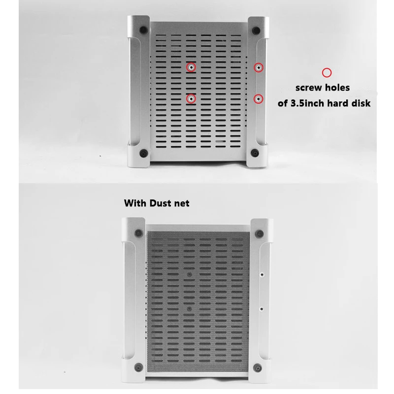 Алюминиевый ITX мини-Чехол настольный мини компьютер хост HTPC горизонтальный маленький чехол