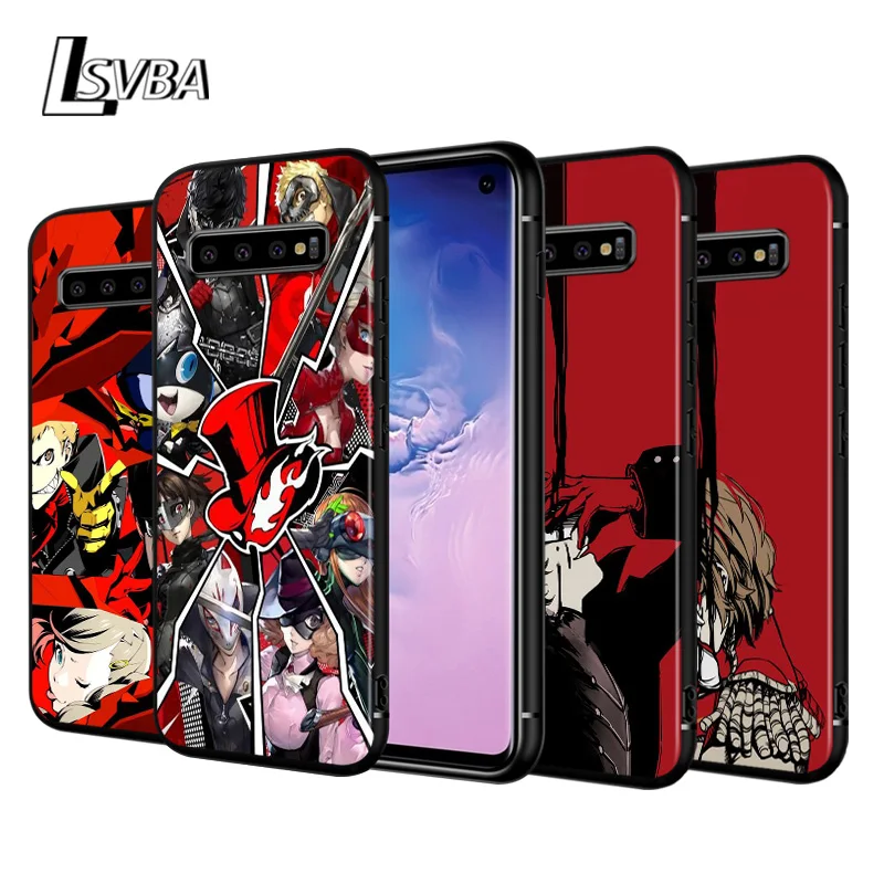 P5 P Persona 5 для Samsung Galaxy Note 20 10 9 S10 Ultra S10E S9 S8 Plus A21S A51 A71 5G черный чехол телефона |