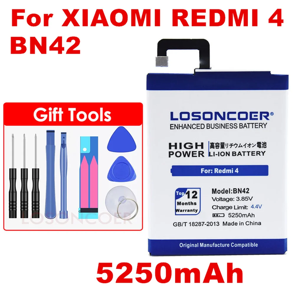 5500 мА/ч, BN40 BN42 BN43 BN44 BN45 Батарея для Xiaomi Redmi 4 Pro Батарея 3g Оперативная память 32G Встроенная Память 5 Plus Note 4X для Redmi Note 4 Note 5