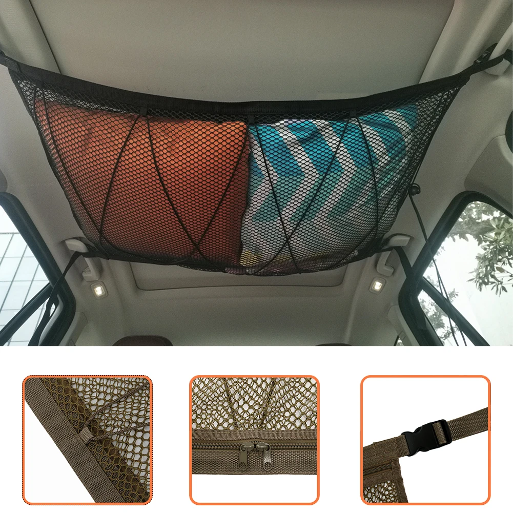 

Auto Accessory Car SUV Pick-up Trucks Roof Top Luggage Carrier Cargo Universal Basket Elasticated Net