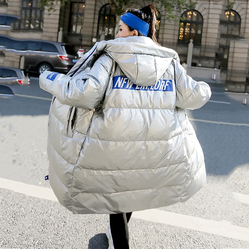 Fashion Hooded parka Winter jacket women Long Down Cotton Coat Female Korean Casual Loose Outerwear Warm Cotton Parkas Coats