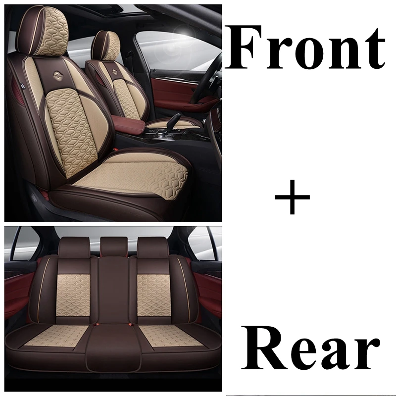 Чехол для автокресла Chrysler 300 ypsilon 200 Delta PT Cruiser Chevrolet Cobalt Sail Volt Equinox Agilt Caprice Sonic sprino - Название цвета: beige coffeestandard