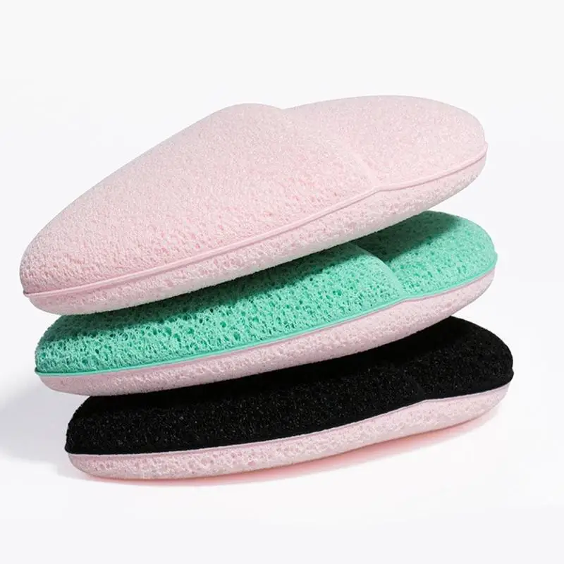 Спонж для удаления макияжа, очиститель для лица, спонж для макияжа, косметическая пудра, Гладкий мягкий натуральный очиститель, инструменты