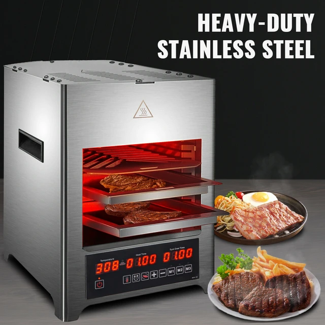 10-in-1 Air Fryer Grill Steak Searer 1700W - Large 15.4 Rotisserie Oven  With Bamboo Charcoal Grill Grate Electric Free Shipping - AliExpress