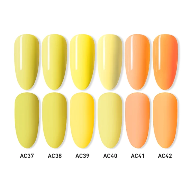 Beautilux Gel Nail Polish Lot Soak Off UV LED Semi Permanent Nails Gels Kit Lacquer Nail Art Design Varnish Wholesale Set of 6 AC37-42