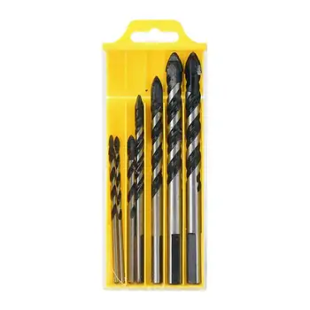 

7pcs 3-12mm Spade Triangle Twist Drill Bits Set Coated for Woodworking Tool