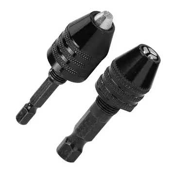 

Keyless Drill Chuck Adapter Hot Selling Durable Portable Safety Converter Impact Hex Shank Tools 1pc 0.3-6.5/0.3-8mm Clamping