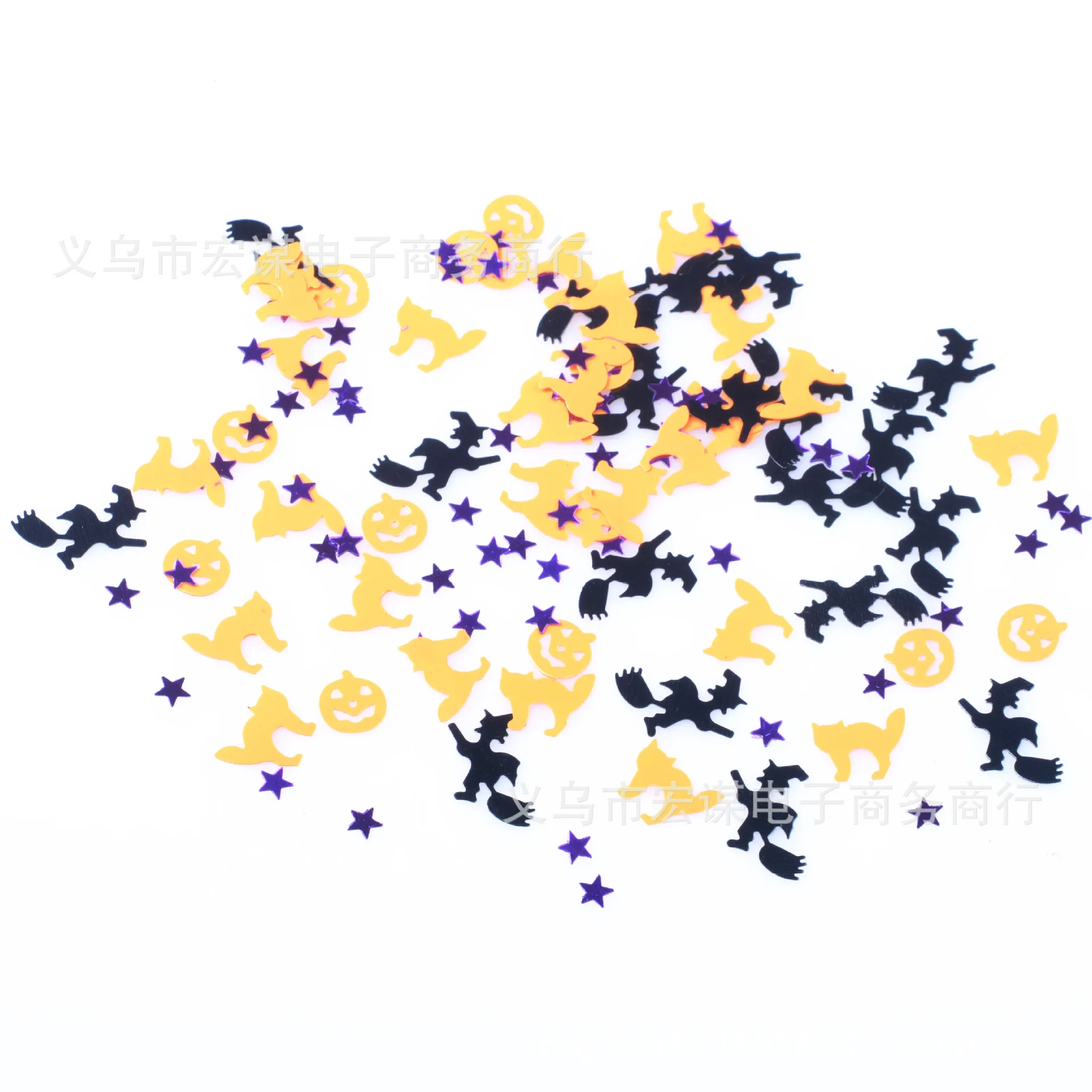 

Halloween/cat/party/witch/15 grams Sequins PVC Flat for DIY Card Making Craft Color Collection