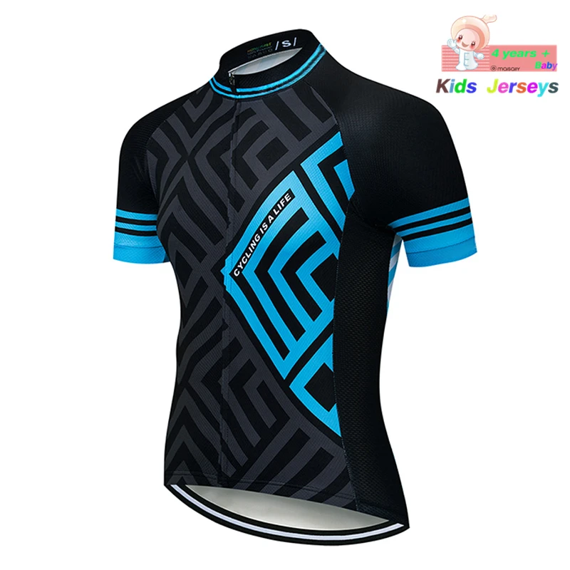 cycling shirt 9 Дышащий Быстросохнущий Детский комплект из Джерси для велоспорта, шорты, розовая детская одежда для велоспорта, летняя одежда для мальчиков и девочек - Цвет: cycling shirt 9