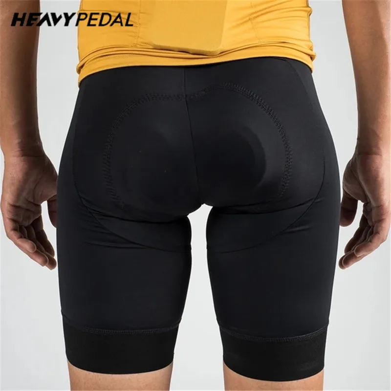 Heavypedal Cycling Bib Shorts Black Sport Shorts Men and Women Bike Bicycle Wear Cycling Running Pants
