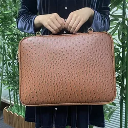 2021 New Computer Bags For Women Luxury Crocodile Briefcase Business Travel Leather Men Laptop Bag For 15 inch