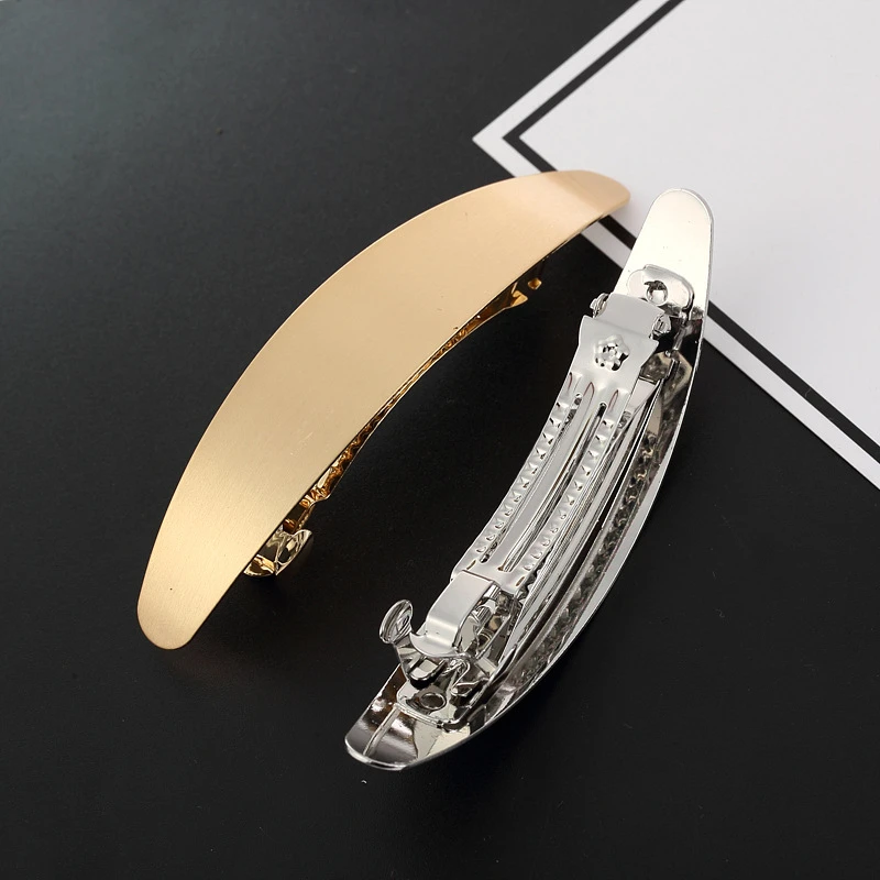 

2 Colors 4 Styles Hot Rectangle Shape Girl Alloy Hair Clip Women Spring Clips or Barrettes for Girl Hair Accessories
