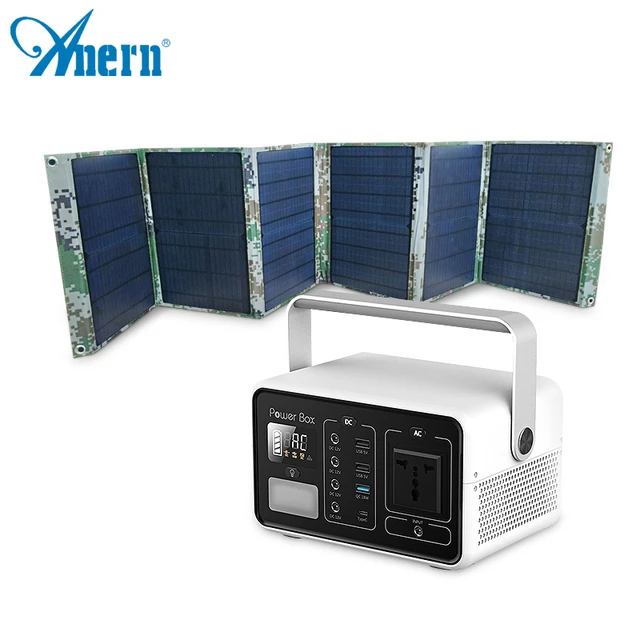 Anren – Générateur Solaire Portable 200w/60000mah, Avec Panneau Solaire  Pliable 18v 120w, Alimentation Électrique Pour Camping En Plein Air - Générateur  Solaire - AliExpress