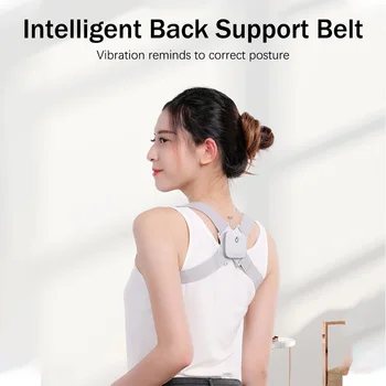 

Smart Back Shoulder Brace Posture Corrector Belt Automatically Vibration Reminder Adjustable Spine Support Correct Posture