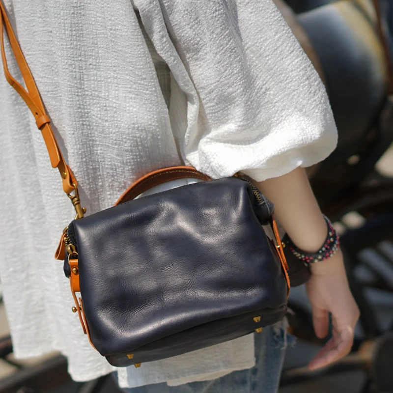 Натуральная кожа дизайнерская Ретро маленькая сумочка для телефона для девочек Роскошная качественная женская сумка на плечо модная популярная сумка-мессенджер сумки для тела