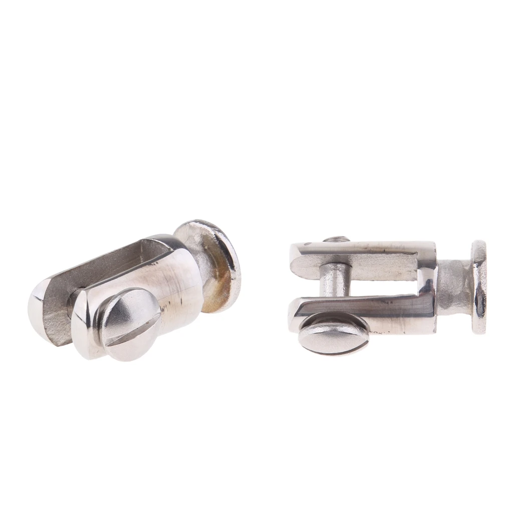 2 Pack Bimini Top Deck Hinge Mount Quick Release Post with Removable Pin Screw, 316 Stainless Steel, Easy Installation