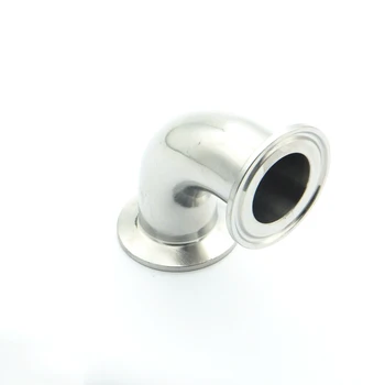 

3/4" 19mm OD 304 Stainless Steel Sanitary Ferrule 90 Degree Elbow Pipe Fitting For Home Brew Homebrew Fit 1/2" Tri Clamp