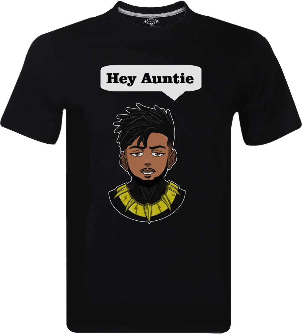 Футболка Hey Auntie The Panther King с забавным дизайном мужские топы футболка одежда