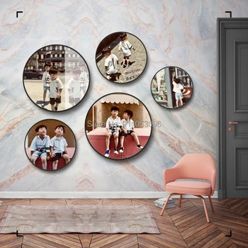 

Custom Round Photo Frames Salon Children Pet Cat Dog Sexy Marriage Anniversary Holiday Thanksgiving Birthday Graduation Gift