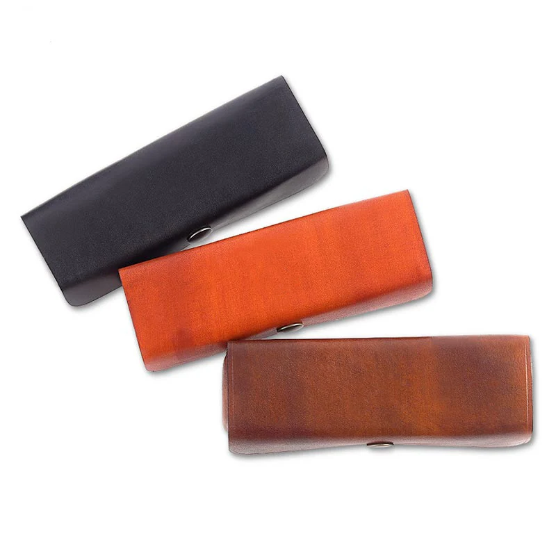 

Retro Style Pencil Pouch Vintage Fountain Pen Bag Cowhide Genuine Leather Pencil case with handle bandage Stationary gift 1283