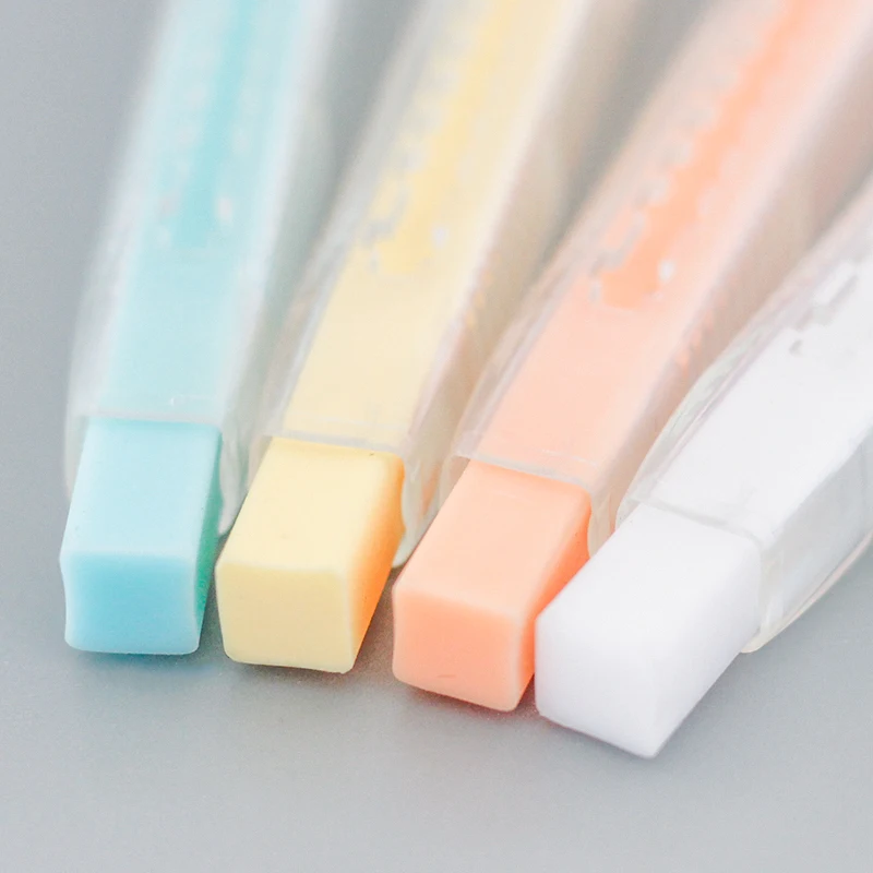 KOKUYO Pencil Eraser Pastel Cookie Series Color Stick Erasers Pen Replenishable Refill Japanese Stationery Office School A6616 pencil eraser eraser pen eraser refillable pen