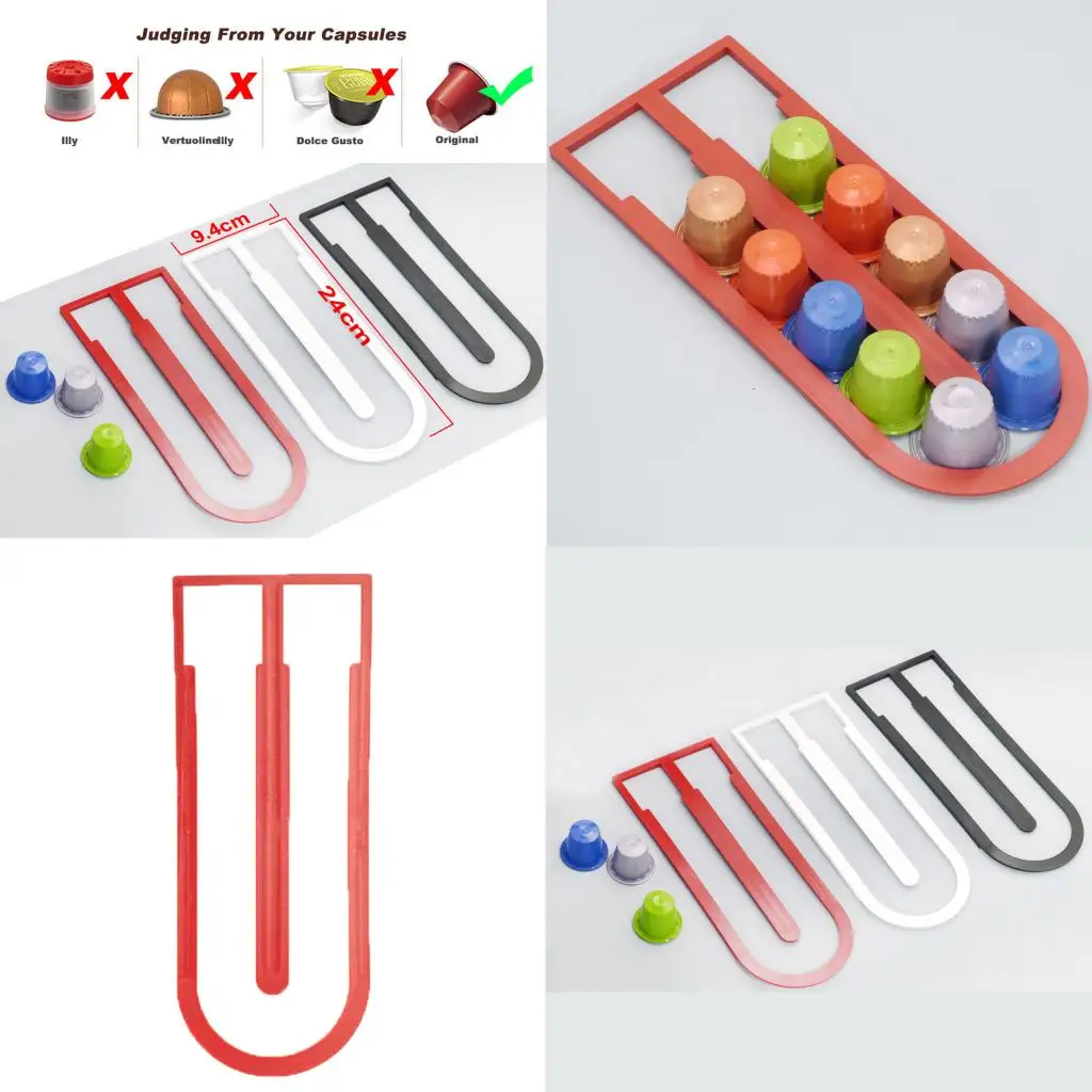Coffee Capsule Holder Storage  Stand Rack Dispenser 12 Capsules for Nespresso