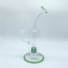 Vase haut de gamme en verre de 10 pouces, bouteille de narguilé, tuyau de fumée, voyage Portable, accessoires de narguilé vert, Tubes à fumer, cadeaux de décoration pour la maison