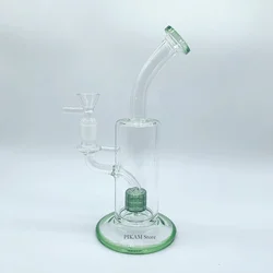 10 Polegada upscale vaso de vidro narguilé garrafa fumar tubo viagem portátil verde acessórios tubos fumar casa decoração presentes