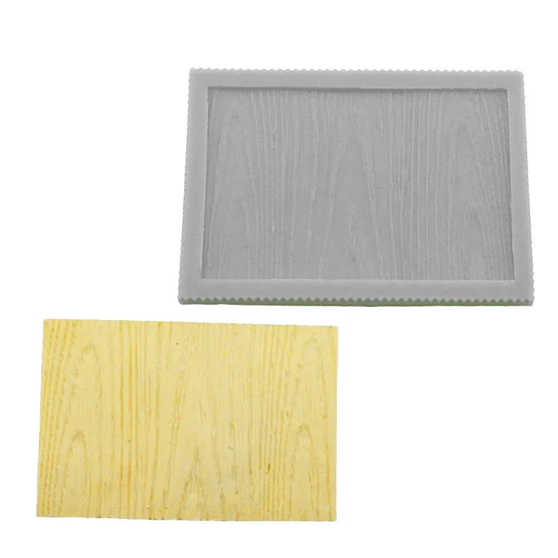 Wood Grain Pattern Silicone Fondant Cake Mold Trunk Texture Paste Sugar Craft Border Decorating Mould Baking Tools |