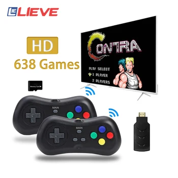 

USB Wireless Handheld TV Video Game Console Build In 638 Classic Retro Games HDMI Output Game mini Console Dual Gamepad