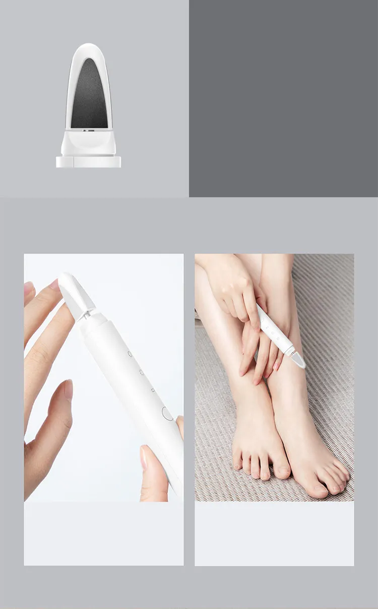 Xiaomi Mijia Yueli машинка для полировки ногтей серая Толстая электрическая машина полировщик ногтей Маникюр Полировка омертвевшей кожи артефакт