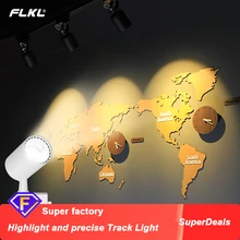 

Ceiling Spotlights Rail Spot Light LED Lamp Track 12 20 30 40W COB Aluminum For Clothing Shop Living Room Home lighting syste