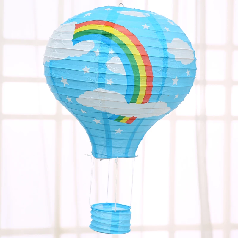 Blue rainbow 1 шт 12'30 см/1" 40 см украшение в виде бумажного фонаря День рождения Свадьба Вечеринка воздушный шар подвеска 26 цветов - Цвет: Blue rainbow